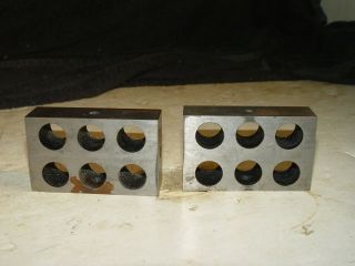 Estate Vintage Set Of 2 Machinist Toolmaker Set Up Block Blocks Tools