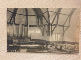 Interior Of Chapel Lincoln University Pa Vintage Postcard