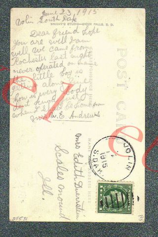 SIOUX FALLS SOUTH DAKOTA BOYCE GREELEY BLOCK - circa 1915 rppc Photo GRADE 5 2
