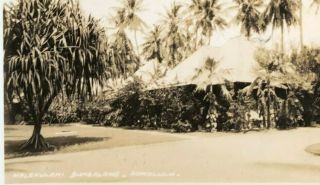 Rppc Hawaii Territory Halekulani Honolulu Bungalows Beach House C.  1938