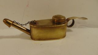 Vintage 6 Inch Tapered Brass German Lamp Burner Originalcap Wick Alcohol