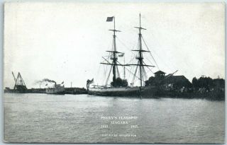 Vintage 1913 Sailing Ship Postcard " Perry 