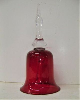 Pairpoint Ruby Glass Wedding Bell