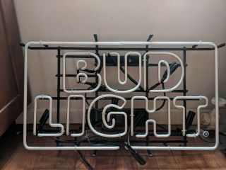 30 " Bud Light Retro Iconic Neon Beer Sign (broken)