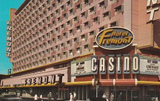 Fremont Casino Las Vegas Nevada Real Photo Postcard 1960 