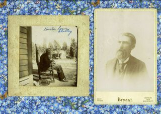Late 1800s Loren Shelley Of Bancroft Shiawassee County Michigan Cabinet Photo 