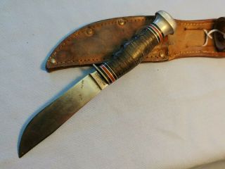 Vintage Remington USA DuPont RH51 Boy Scouts official knife and sheath 3