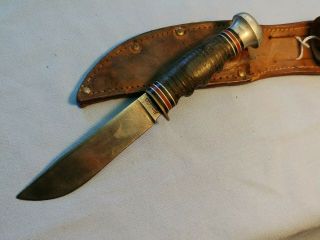 Vintage Remington USA DuPont RH51 Boy Scouts official knife and sheath 4