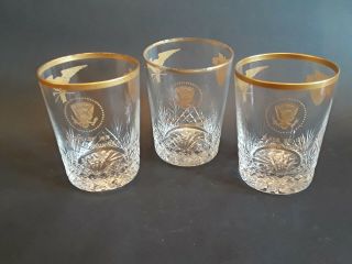 West Point Class Of 1915 Reunion Crystal Glasses,  Eisenhower