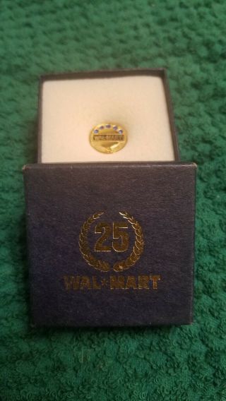 Vintage Walmart " 25 Year " Pin