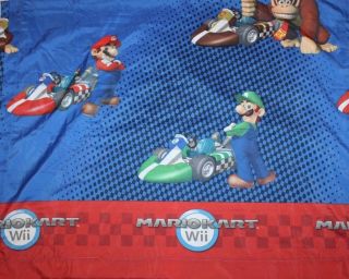Nintendo Mario Kart Wii Race Is On Window Curtain Set Of 2 Panels 42 " X 64 "