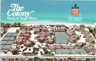 Florida Postcard The Colony Beach & Tennis Resort Longboat Key Sarasota Fl