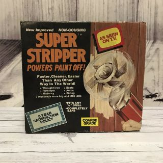 Vintage Roto Stripper Drill Bit Rotary Coarse Grade Paint Rust Remover (r1