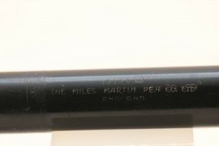 Vintage BIRO Miles Martin Pen Co.  Ballpoint Pen,  Black & Gold Trim 4