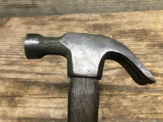 Vintage Small Claw HAMMER with Wood Handle & Cast Iron Head 10 1/2” Handle 4