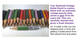 RESTORED Vintage Bullet Pencil - MT.  Rushmore,  Black Hills,  SD EF - 1341 6