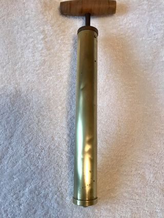 Antique Brass Coleman Gas Pressure Lamp Lantern Iron Air Hand Pump Old Vtg Tool