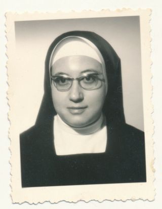 Vintage Id Photo Booth - Catholic Nun Religious