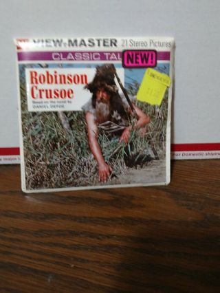 Viewmaster B438 Robinson Crusoe.  Package.  1973