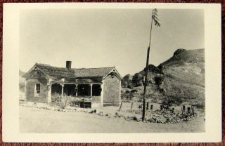 Ca 1930s Rppc Real Photo Bottle House Rhyolite Nv Nevada Ghost Town Death Valley