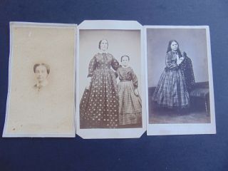 19 ANTIQUE CDV PHOTOGRAPHS with REVENUE STAMPS ON THE BACK 3
