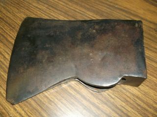 Large Antique 4 Lb Iron Steel Axe Ax Head Jersey Pattern Unmarked