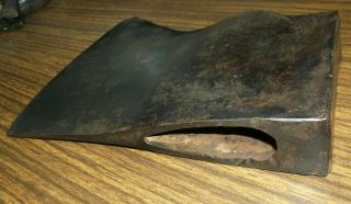 LARGE ANTIQUE 4 LB IRON STEEL AXE AX HEAD JERSEY PATTERN UNMARKED 4