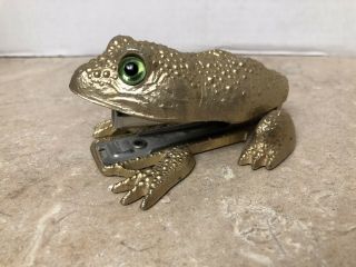 Ted Arnold Ltd.  Gold Tone Metal Frog Stapler