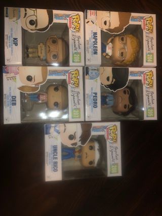 Funko Pop Movies: Napoleon Dynamite Complete (set Of 5) Vaulted/retired