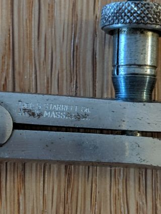 Vintage L.  S.  STARRETT Athol Mass USA caliper machinist tool 2