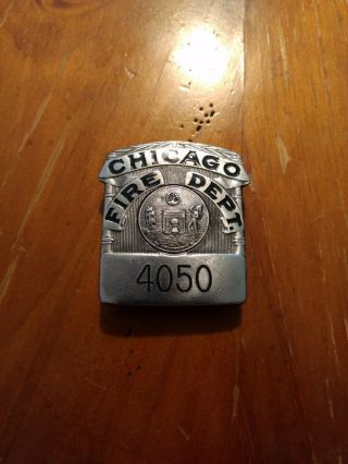 Vintage Chicago Fire Department Fireman Firefighter Limited Edition Buckle Badge