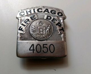 VINTAGE CHICAGO FIRE DEPARTMENT FIREMAN FIREFIGHTER LIMITED EDITION BUCKLE BADGE 6