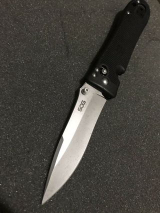 Sog Pentagon Elite I Folding Knife Vg - 10 Stainless Steel Blade