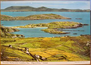 Irish Pc Derrynane Harbour Coomikista Ring Of Kerry Ireland John Hinde 2/238