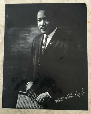 Dr Martin Luther King Jr Mlk 1964 8x10 Portrait,  Rev,  Dr.  Hoseal Estate