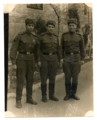 Russian Soviet Vintage Photo Soviet Army Military Soldiers Uniforms Badges
