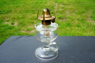 Vintage Antique Finger Oil Lamp H B & H Star 1800s