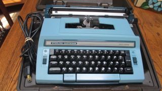 Vtg Smith Corona Electric Sterling Cartridge Typewriter W/case