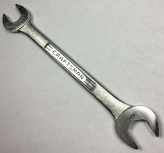 Vintage Craftsman Tools Sae Open End Wrench 5/8 " X 3/4 " =v= Series Forged In Usa