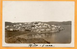 Milo Milos Greece 1920 Real Photo Postcard
