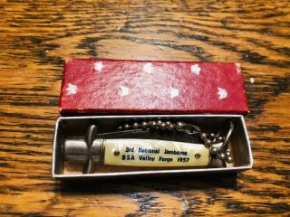 Vtg Bsa Boy Scouts Of America Pocket Knife 3rd National Jamboree 1957