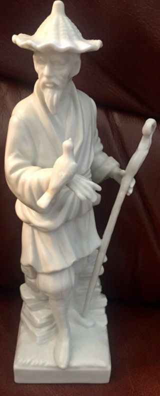 Ff Fitz And Floyd Chinoiserie Chinese Blanc De Chine Figurine