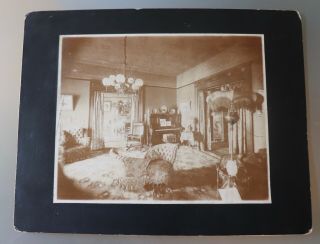 Large 8 " X 10 " Photograph By John Trendell Denver Victorian Parlor Interior 7/5