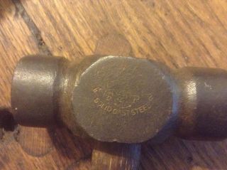 Vintage Fayette R Plumb Blacksmith Hammer 3