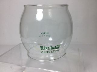 Bernz - O - Matic Pyrex Porta Light Usa Glass Lantern Globe – Also Fits Coleman 200a
