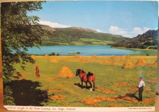 Irish Postcard Glencar Lough Sligo Ireland Hay Yeats Country John Hinde 4x6 1971