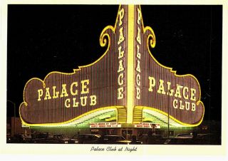 Reno Palace Club At Night 1970 Nv
