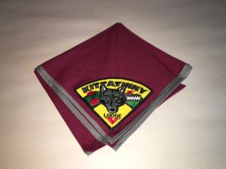 Vintage Boy Scouts Order Of The Arrow Neckerchief Kittaninny Lodge Patch