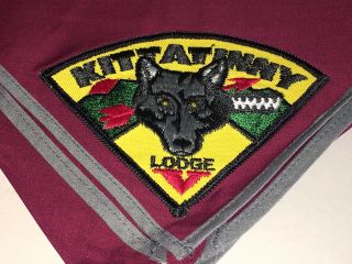 Vintage Boy Scouts Order Of The Arrow Neckerchief Kittaninny Lodge Patch 2
