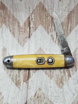 Vintage Usa Imperial Push Button Pocket Knife